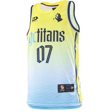 Débardeur Titans basket-ball jaune 2025/2026 | Rugby Approved Perpignan