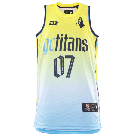 Débardeur Titans basket-ball jaune 2025/2026 | Rugby Approved Perpignan