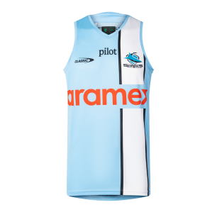 Débardeur Sharks Bleu et Blanc 2025/2026 homme | Rugby Approved Perpignan