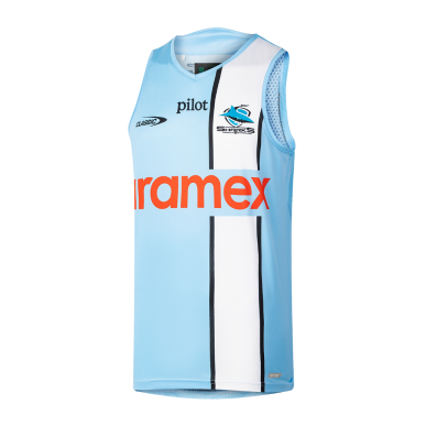 Débardeur Sharks Bleu et Blanc 2025/2026 homme | Rugby Approved Perpignan