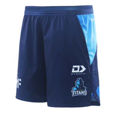Short entraînement Gold Coast Titans bleu 2025/2026 Dynasty | Rugby Approved Perpignan