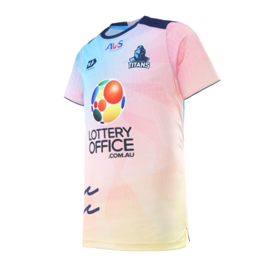 Maillot entraînement Gold Coast Titans pastel 2025/2026 | Rugby Approved Perpignan