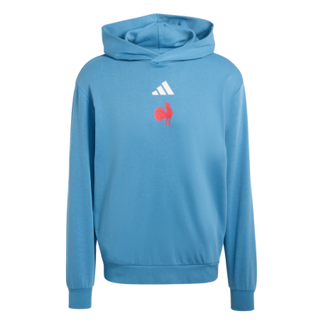 Sweat à capuche XV de France bleu 2025/2026 | Rugby Approved Perpignan