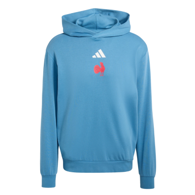 Sweat à capuche XV de France bleu 2025/2026 | Rugby Approved Perpignan