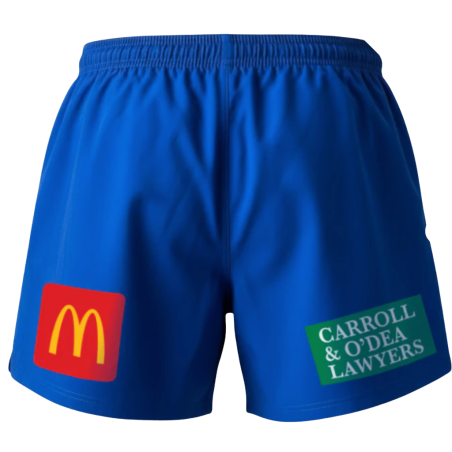 PARRAMATTA EELS 2026 NRL MENS ROYAL TRAINING SHORTS