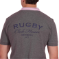 Polo gris clair à manches courtes Ruckfield Members Club House Rugby