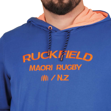 Sweat à capuche Ruckfield Maori Rugby bleu foncé | Rugby Approved Perpignan