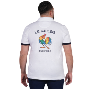 Polo blanc à manches courtes Ruckfield x Astérix