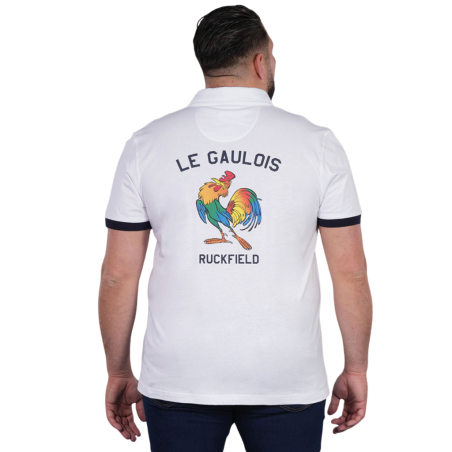 Polo blanc à manches courtes Ruckfield x Astérix