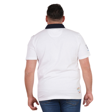 Polo Ruckfield x Astérix manches courtes blanc | Rugby Approved Perpignan