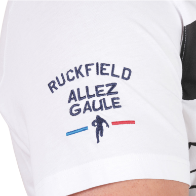 Polo Ruckfield x Astérix manches courtes blanc | Rugby Approved Perpignan