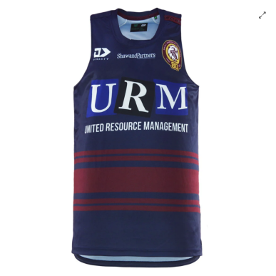 Débardeur d’entraînement bleu SEA EAGLES 2025-2026 | Rugby Approved Perpignan