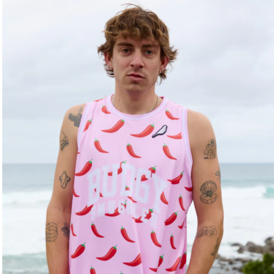 Débardeur piment rose Budgy Smuggler | Rugby Approved Perpignan