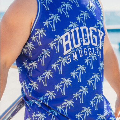 Débardeur Palmier Bleu BUDGY SMUGGLER Rugby Lifestyle | Rugby Approved Perpignan