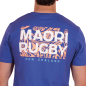 T-shirt à manches courtes Ruckfield Maori Rugby bleu foncé