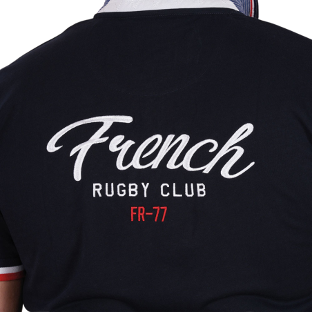 Polo à manches courtes Ruckfield French Rugby Club bleu marine