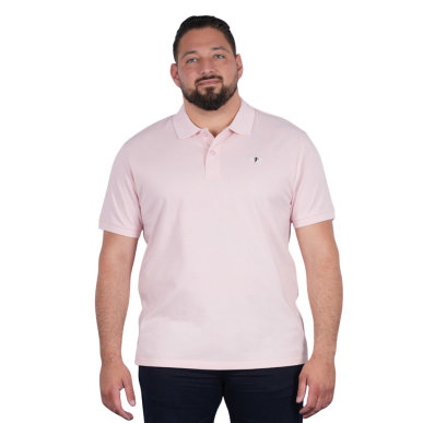 Polo rose à manches courtes Ruckfield Essentiel | Rugby Approved Perpignan