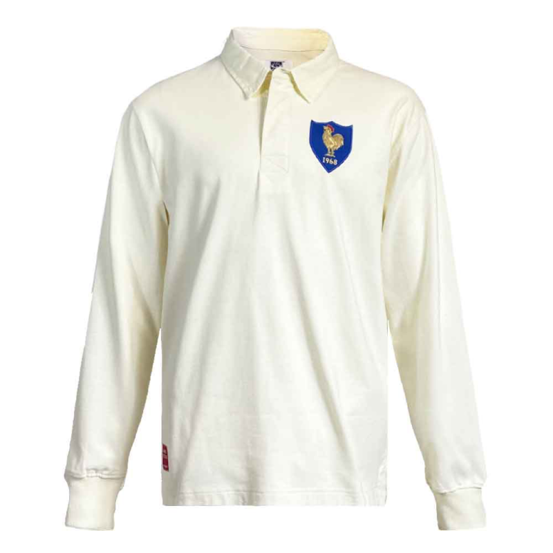 FRANCE RUGBY SHIRT 1968 ECRU