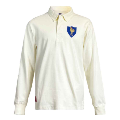 FRANCE RUGBY SHIRT 1968 ECRU | Rugby Approved Perpignan