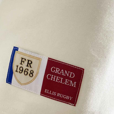 FRANCE RUGBY SHIRT 1968 ECRU | Rugby Approved Perpignan