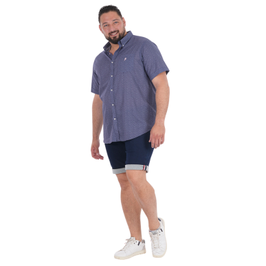 Chemise bleu manches courtes Ruckfield Ligne City | Rugby Approved Perpignan