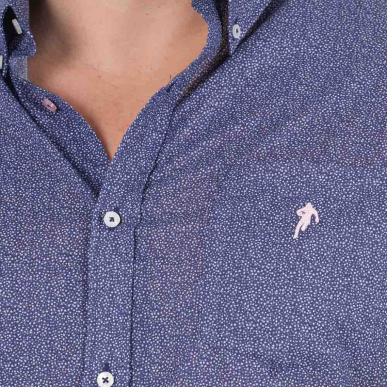 Chemise bleu manches courtes Ruckfield Ligne City | Rugby Approved Perpignan