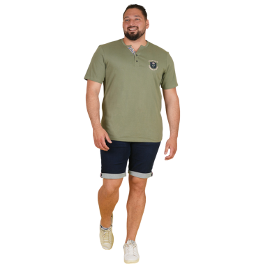 T-shirt kaki col tunisien Ruckfield Flowers of Rugby | Rugby Approved Perpignan