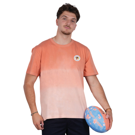 T-shirt oversize Ruckfield Palm Beach rose | Rugby Approved Perpignan