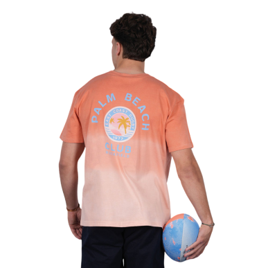 T-shirt oversize Ruckfield Palm Beach rose | Rugby Approved Perpignan