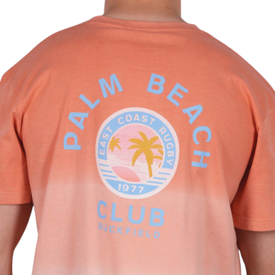 T-shirt oversize Ruckfield Palm Beach rose | Rugby Approved Perpignan
