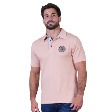 Polo manches courtes Ruckfield Flowers of Rugby abricot | Rugby Approved Perpignan