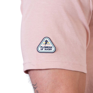 Polo manches courtes Ruckfield Flowers of Rugby abricot | Rugby Approved Perpignan