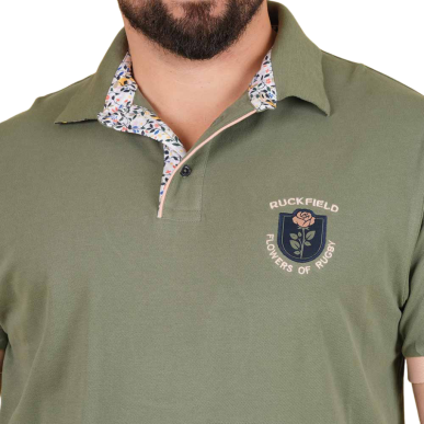 Polo Ruckfield kaki H0007437 | Rugby Approved Perpignan