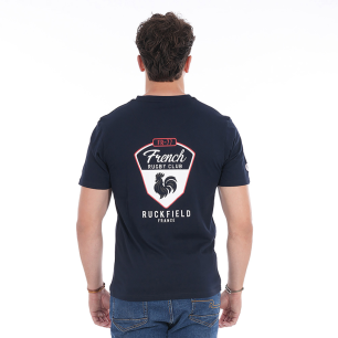 T-shirt à manches courtes Ruckfield French Rugby Club bleu marine