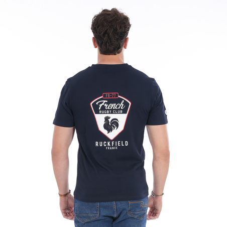 T-shirt à manches courtes Ruckfield French Rugby Club bleu marine