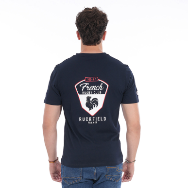 T-shirt Ruckfield French Rugby Club bleu marine | Rugby Approved Perpignan