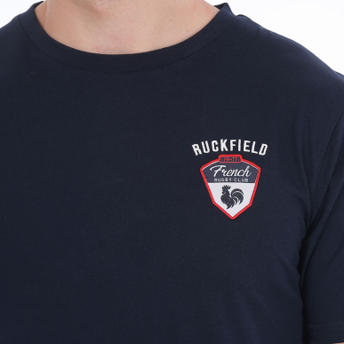 T-shirt Ruckfield French Rugby Club bleu marine | Rugby Approved Perpignan