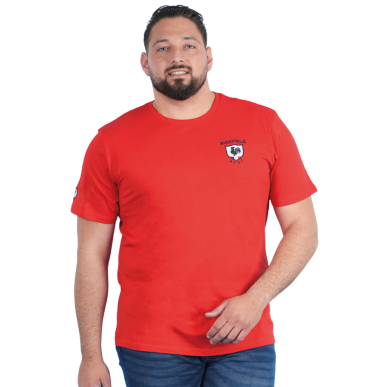 T-shirt Ruckfield French Rugby Club rouge | Rugby Approved Perpignan