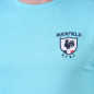 T-shirt à manches courtes Ruckfield French rugby club bleu turquoise