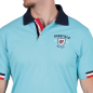 Polo à manches courtes Ruckfield French Rugby Club bleu turquoise