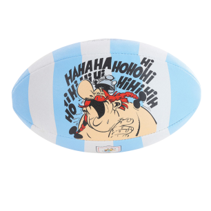 Ballon rugby Ruckfield x Astérix bleu & blanc | Rugby Approved Perpignan