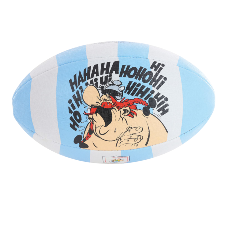 Ballon rugby Ruckfield x Astérix bleu & blanc | Rugby Approved Perpignan