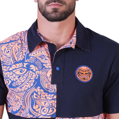 Polo Ruckfield Maori Rugby manches courtes + ballon offert | Rugby Approved Perpignan