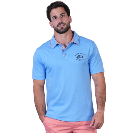 Polo Ruckfield Palm Beach Bleu Clair | Rugby Approved Perpignan