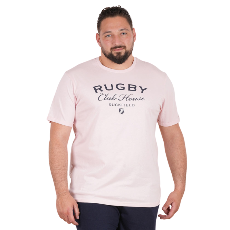 T-shirt à manches courtes Members Club House Rugby Rose