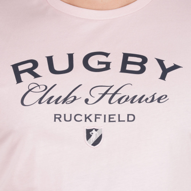 T-shirt Members Club House Rugby Rose | Rugby Approved Perpignan