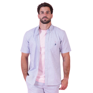 Chemisette rayures bleues Ruckfield Le Club | Rugby Approved Perpignan