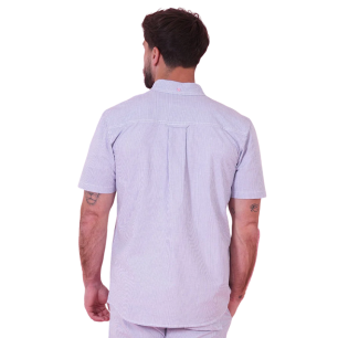 Chemisette à rayures bleues et blanches Ruckfield Le Club