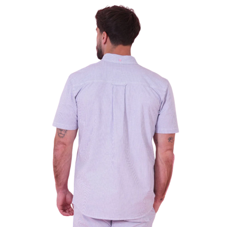 Chemisette à rayures bleues et blanches Ruckfield Le Club