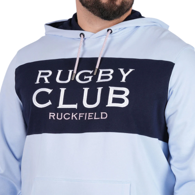 Sweat-shirt Ruckfield Le Club bleu clair | Rugby Approved Perpignan